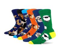MAKABO Bunte Lustige Tier Motiv Herren Socken 6 Paar Neuheit Geschenke