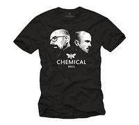 MAKAYA Breaking Bad T-Shirt für Herren Chemical Bros. Schwarz Größe XL