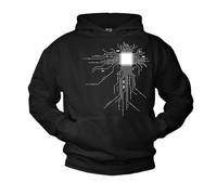 MAKAYA Cooler Geek Pullover mit Kapuze CPU Schwarz Größe XXXL