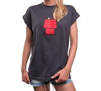 MAKAYA Lustige Damenshirts mit Aufdruck - Dog T-Shirt Rundhals Top Kurzarm Locker Lässig Geschnitten Große Größen XL