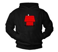 MAKAYA Lustige Pullover Herren/Damen/Kinder - Dog - Sweatshirt mit Kapuze Kapuzenpullover Kapuzenpulli Schwarz Größe XXXL