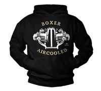 MAKAYA Motorrad Pullover Herren - Boxer Aircooled - Biker Hoodie Geschenke Männer Schwarz XXXL