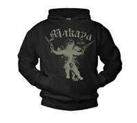 MAKAYA Vintage Kapuzenpullover für Herren Engel Pullover mit Kapuze Größe L