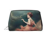 Make-up-Tasche aus PU-Leder, Reise-Kosmetiktasche, wasserdicht, große Kapazität, Kulturbeutel, Organizer mit Reißverschluss, niedlich, tragbare Tasche, eine Nacht voller Wunder und magischer