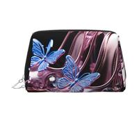 Make-up-Tasche aus PU-Leder, Reise-Kosmetiktasche, wasserdicht, große Kapazität, Kulturbeutel, Organizer mit Reißverschluss, niedlich, tragbar, Blumenschuhe, Kulturbeutel, Make-up-Tasche für Damen