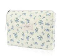 Make-up-Tasche, gesteppte Make-up-Tasche, Blumen-Kosmetiktasche für Damen, niedliche Baumwoll-Make-up-Tasche, Blumen-Reise-Kulturbeutel (LSHH), LSHH, Niedlich