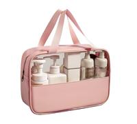 Make-up-Tasche, Kosmetiktasche für Damen, tragbare Tasche für Schmuck und Badartikel, Reisen, Dusche, Auto, Zug, Rosa, Consulte la descripción, Siehe Beschreibung