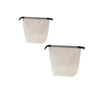 Make-up-Tasche, Kulturbeutel, Reise-Kosmetik-Organizer, tragbare Aufbewahrung, Make-up-Tasche, Kosmetik, 2 Stück, Farbe: Weiß, Einheitsgröße