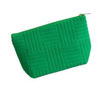 Make-up-Tasche, lässig, Polyester, Kosmetiktasche, große Kapazität, Kulturbeutel, lässige Handtasche zum Organisieren von Schönheitsartikeln, Waschen, Grün