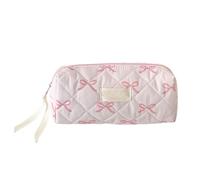 Make-up-Tasche: Mäppchen für Mädchen, multifunktionale Make-up-Pinsel-Taschen | charmante Mehrzweck-Aufbewahrungstaschen, tragbare Stifttaschen für Zuhause, Schule, Pink und Weiß, Consulte la