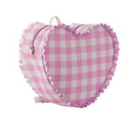 Make-up-Tasche mit Herzmotiv, tragbarer Kosmetik-Organizer, Kulturbeutel für Frauen und Mädchen, Geburtstagsgeschenke, Pink, 1 Stück