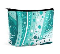 Make-up-Tasche, tragbare Kosmetiktasche, große Kapazität, Reise-Make-up-Tasche, Aufbewahrungstasche, Muscheln, Seestern am Strand, bedruckt, Kulturbeutel, geeignet für Damen und Mädchen