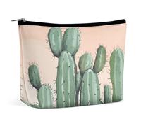 Make-up-Tasche, tragbare Kosmetiktasche, große Kapazität, Reise-Make-up-Tasche, Aufbewahrungstasche, Muscheln, Seestern am Strand, bedruckt, Kulturbeutel, geeignet für Damen und Mädchen, Aquarell