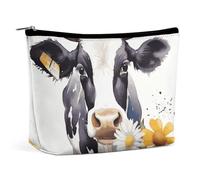 Make-up-Tasche, tragbare Kosmetiktasche, große Kapazität, Reise-Make-up-Tasche, Aufbewahrungstasche, zwei kleine niedliche Kaninchen, bedruckt, Kulturbeutel, geeignet für Frauen und Mädchen