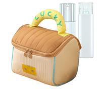 Makeup Bag for Travel, House Shaped Toiletry Shower Pouch, Makeup Organizer, Lightweight Shampoo Cosmetic Pack, Home and Business Trips, Sturdy Design, 7.09x7.09x5.91 Inches