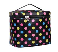 Makeup Organizer Case, Zipper Pouch Makeup Bag, Colorful Makeup Bag, 20x20x25 cm, / 7.87x7.87x9.84in, Large Multifunctional Makeup Bag with Dividers for Easy Organization