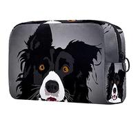 Makeup Tasche Hund-Border-Collie Reise-Kulturbeutel Make-Up Organizer-Etui Mit Großem Fassungsvermögen