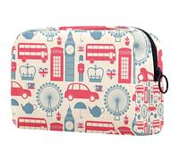 Makeup Tasche London Reise-Kulturbeutel Make-Up Organizer-Etui Mit Großem Fassungsvermögen