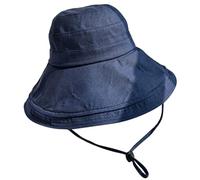 MAKFORT Sonnenhut Damen Weich Faltbarer Fischerhut Baumwolle Breite Krempe Gartenhut Strand uv Sommerhut Damen