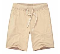 MakingDa Men's Summer Cotton Jogging Shorts Casual Sports Short Drawstring Stretch Elastic Waist with Pockets Bermuda Tennis Khaki XL