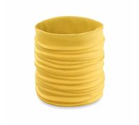 Makio Schlauchschal für Jungen und Mädchen für den Hals oder den Kopf, aus weichem Polyester, dehnbar, mehrere Positionen für Kinder., gelb, S