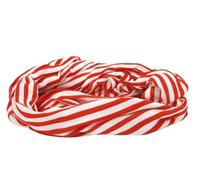Makotex Loop Karneval rot - weiß Geringelt Schal Köln