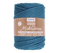 Makramee Cord 5 mm 500 g 85 m gewebt türkis