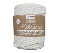 Glorex Makramee-Cord 5 mm creme, 500 g, gewebt (GLO663608193)