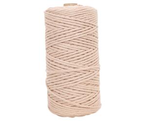 Makramee-Garn 2-3 mm, gezwirnt, 150 m - beige