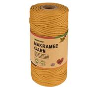Makramee-Garn 3,5 mm, 100 m - Mustard Field