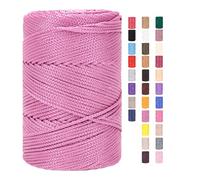 Makramee Garn 3mm X 225m Rope Zum Häkeln Taschen Baumwollschnur Polyester Bäckergarn Baumwollkordel Macrame Cord Baumwollgarn Baumwollfaden Geflochten Textilgarn Körbe Easy Yarn (12,1 Stück)