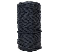 Makramee-Garn 4 mm, gezwirnt, 100 m - schwarz