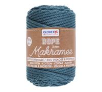 Makramee Rope 3 mm 250 g 63 m dreifädig gedreht türkis