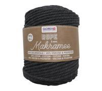 Makramee Rope gedreht anthrazit 5 mm 85 m 500 g dreifädig