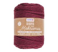 Makramee Rope 5 mm 500 g 85 m dreifädig gedreht bordeaux