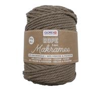 Makramee Rope 5 mm 500 g 85 m dreifädig gedreht hellbraun