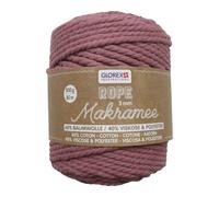 Makramee Rope gedreht mauve 5 mm 85 m 500 g dreifädig
