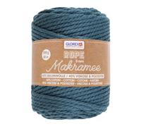 Makramee Rope 5 mm 500 g 85 m dreifädig gedreht türkis