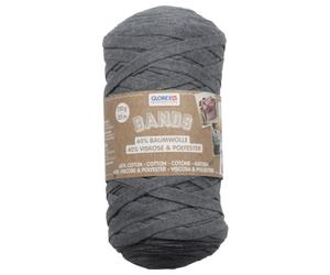 Makramee Wolle Bands grau 125 m 250 g