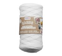 Makramee Wolle Bands weiß 125 m 250 g