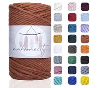 Makromecity Einzelstrang-Makramee-Kordel, 3 mm x 109 Yards (328 Fu ), Makramee-Kordel, 3 mm, gedrehtes Makramee-Garn, Makramee-Kordel f r Makrame