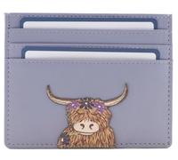 Mala Leather Bella Collection Leder Kartenhalter/Münzbörse RFID 623_33, Flieder, M, Modern