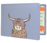 Mala Leather Bella Collection Reise-/Ausweishalter 624TC_33, Flieder, M, Modern