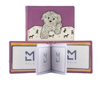 Mala Leather Coco Puppy RFID Card ID Holder, 12 Karten Kapazität, 10 x 7 x 1 cm, mit Staubbeutel, violett, 10 X 7 Centimeters, Modern