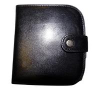 Mala Leather Odyssey Collection 4113 Geldbörse aus Leder, groß, für Münzen, Scheine und eine Karte, Schwarz , Einheitsgröße, Klassisch