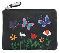 Mala Leather Sophia Collection b枚rse aus weichem Leder RFID 4215_42, Schwarz (Schwarz) - 4215_42