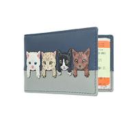 Mala Leder Best Friends Kollektion Fahrkarten-Halter/Ticket-Halter 630TC_65 Marineblau