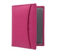 Mala Leder Odyssey Kartentasche Halter für Fahrkarten/Ausweis, weiches Leder 555_14 Fuchsia