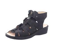 FINN COMFORT Malaga Damen Sandale schwarz Nubukleder 39 Schwarz Damen