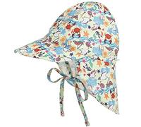 Malaxlx Baby Sonnenhut Meerestiere Krabbe Sommermütze Kleinkind Schirmmütze mit Nackenschutz und Bindebändern Mütze Flapper UV Schutz Strand Hut für 3-18 Monate Mädchen Jungen